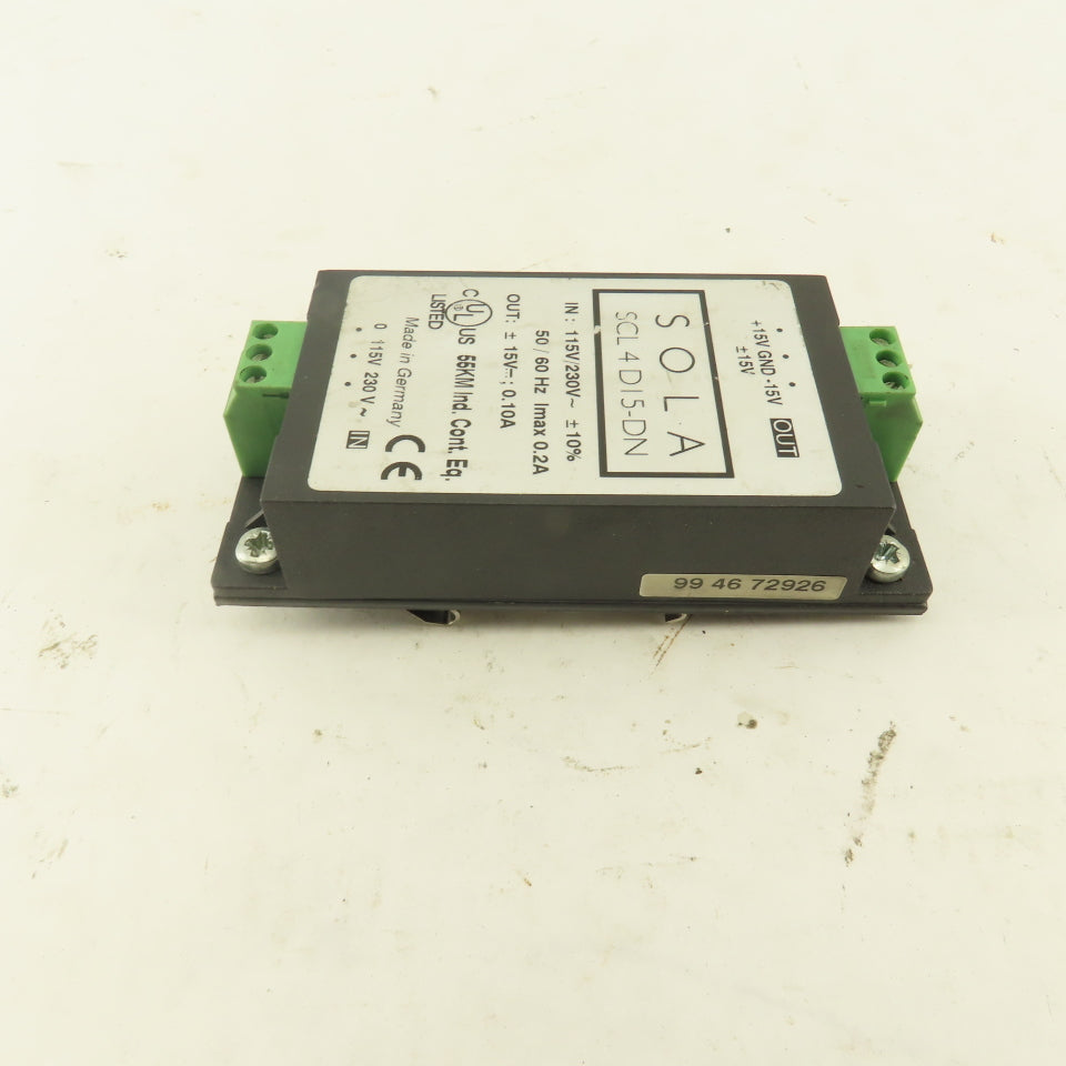 Sola SCL 4 D15-DN 115/230V AC Input 15V DC Output Power Supply