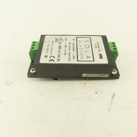 Sola SCL 4 D15-DN 115/230V AC Input 15V DC Output Power Supply