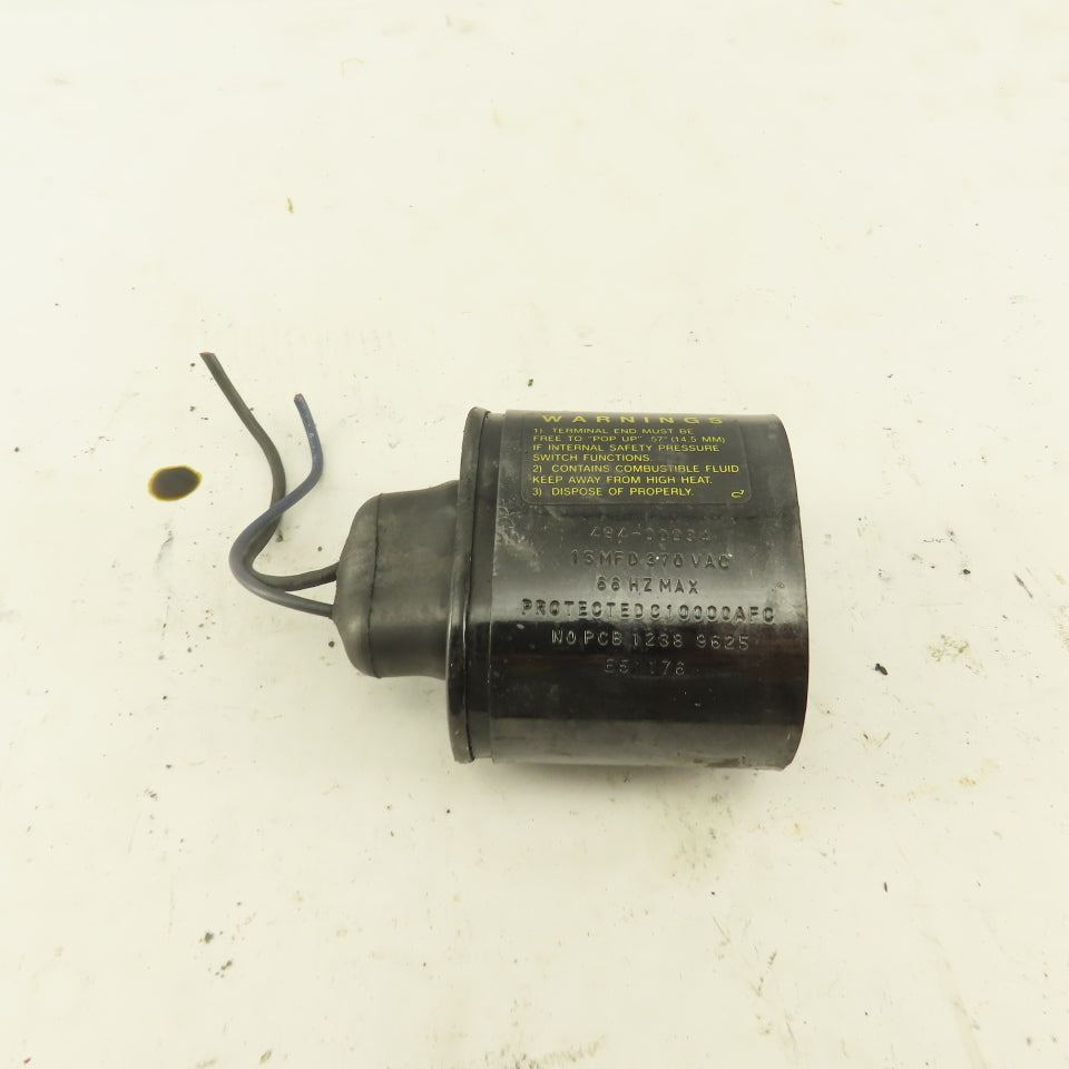 Bodine 494-00034 15MFD 370VAC 66Hz Max Capacitor