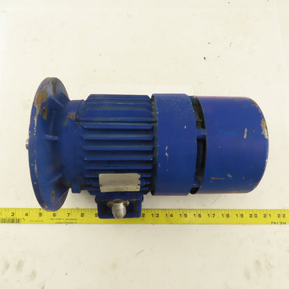 Cole Electric Brake Motor 220/360V 3Ph TEFC 3/4" Shaft