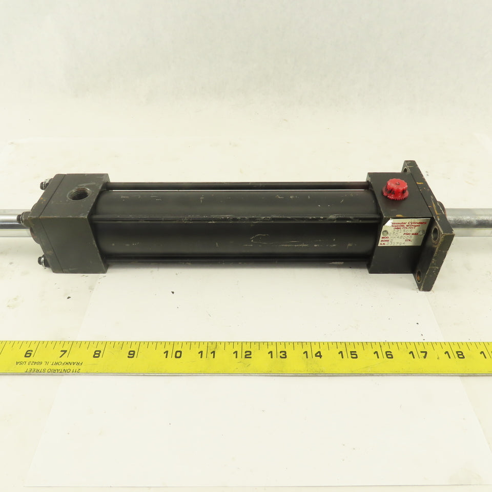 Peninsular MH4200B 2" Bore 8" Double Ended Stroke Air Cylinder 250PSI