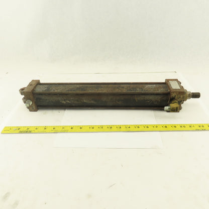 Hanna 2-1/2" Bore 15" Stroke Pneumatic Cylinder Shock Style Double Acting