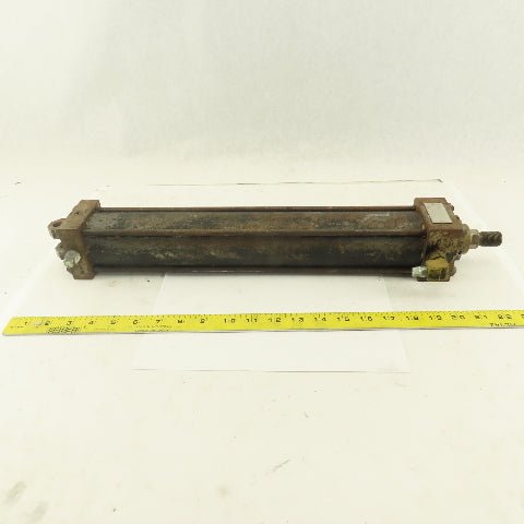 Hanna 2-1/2" Bore 15" Stroke Pneumatic Cylinder Shock Style Double Acting