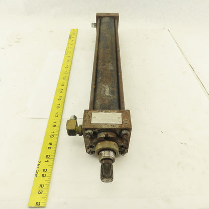 Hanna 2-1/2" Bore 15" Stroke Pneumatic Cylinder Shock Style Double Acting