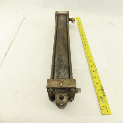 Hanna 2-1/2" Bore 15" Stroke Pneumatic Cylinder Shock Style Double Acting