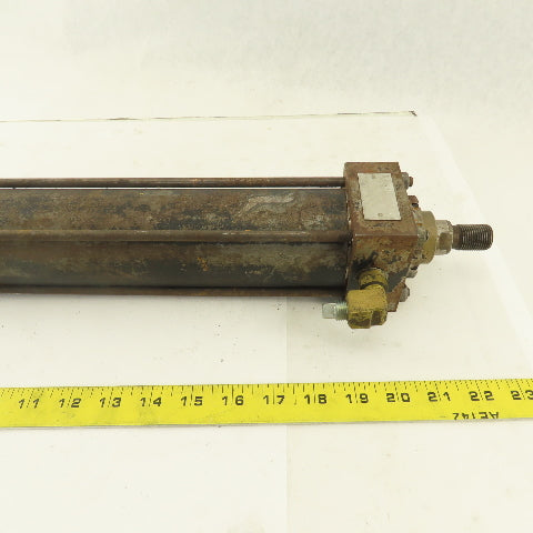 Hanna 2-1/2" Bore 15" Stroke Pneumatic Cylinder Shock Style Double Acting