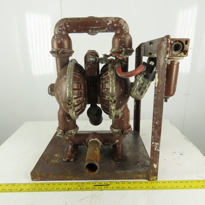 Armour Spray Systems Pneumatic Air Powered 2" NPT Double Diaphragm Pump Assembly