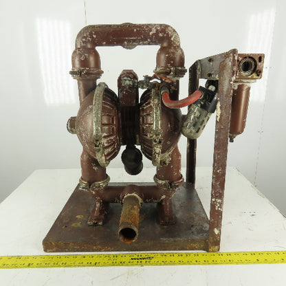 Armour Spray Systems Pneumatic Air Powered 2" NPT Double Diaphragm Pump Assembly