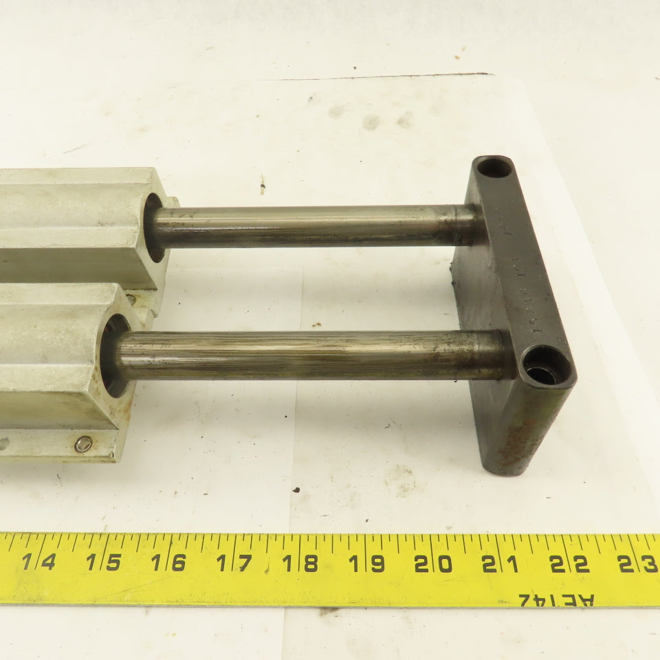 3/4" Tandem Rail Linear Ball Bearing Assembly 10-1/4" Travel 18-1/2" OAL