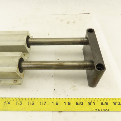 3/4" Tandem Rail Linear Ball Bearing Assembly 10-1/4" Travel 18-1/2" OAL