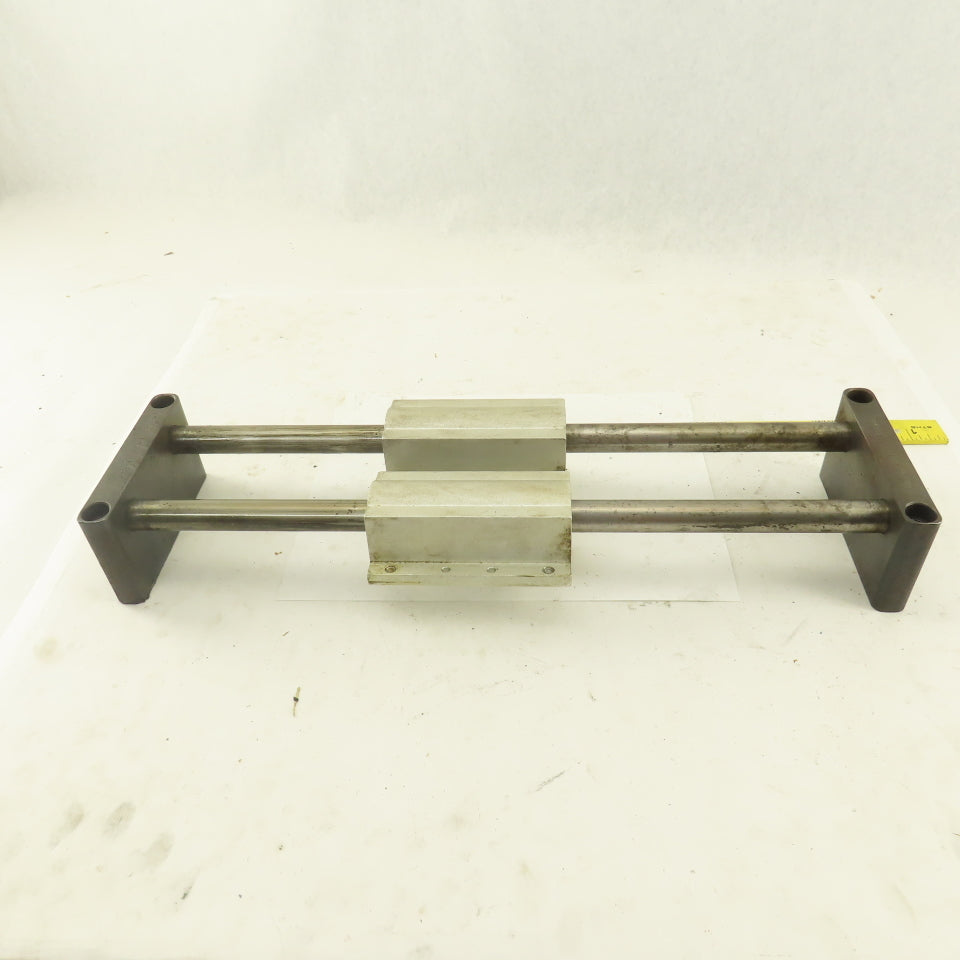 3/4" Tandem Rail Linear Ball Bearing Assembly 10-1/4" Travel 18-1/2" OAL