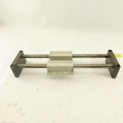3/4" Tandem Rail Linear Ball Bearing Assembly 10-1/4" Travel 18-1/2" OAL