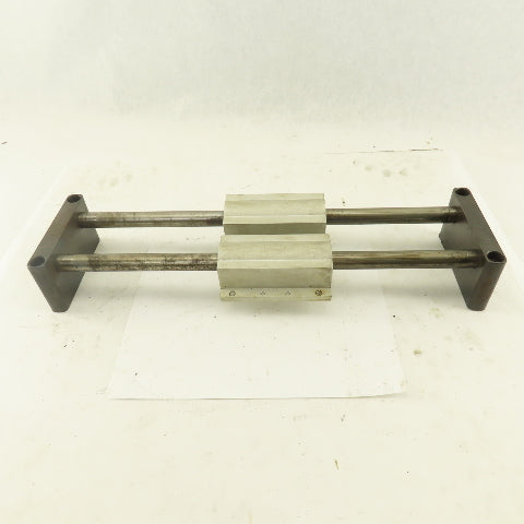 3/4" Tandem Rail Linear Ball Bearing Assembly 10-1/4" Travel 18-1/2" OAL