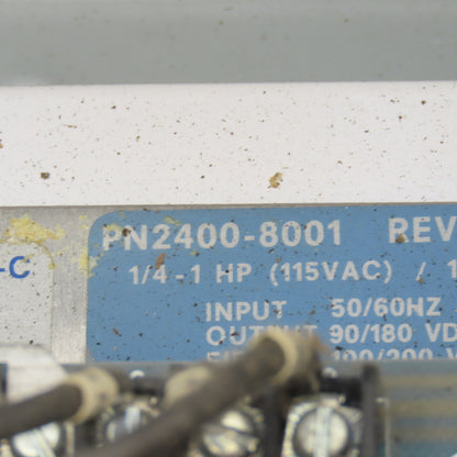 Morse 2400-8001 1/4-1Hp 115V 50/60Hz Input 90/180VDC Motor Speed Controller
