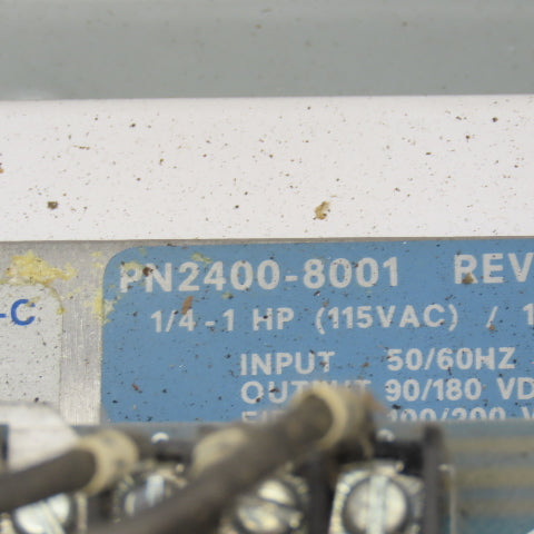 Morse 2400-8001 1/4-1Hp 115V 50/60Hz Input 90/180VDC Motor Speed Controller