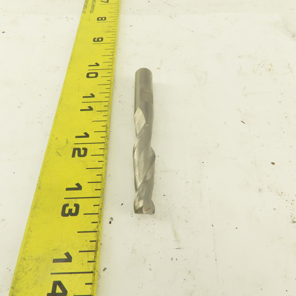 3/8" 2 Flute Spiral Solid Carbide Square End Mill 3/8" Shank 3" OAL