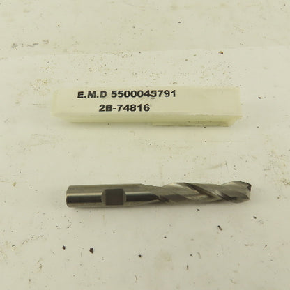 3/8" 2 Flute Spiral Solid Carbide Square End Mill 3/8" Shank 3" OAL