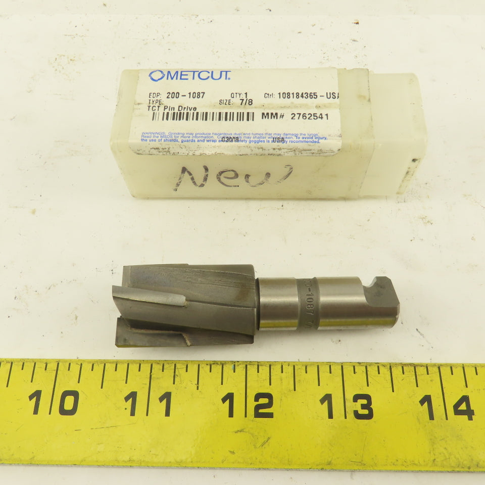 Metcut 200-1087 7/8" 4 Flute Piloted Counterbore Quick Change Shank