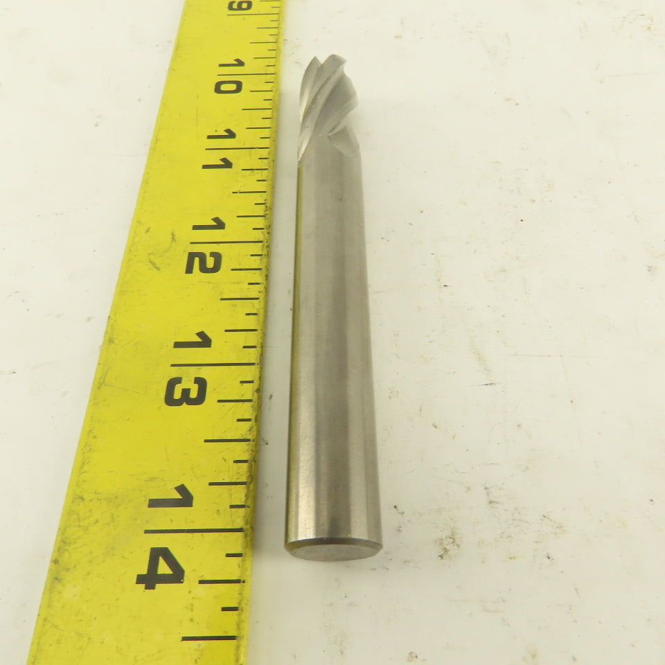 1/2" Solid Carbide End Mill 4 Flute Spiral Square 1/2" Shank 4" OAL
