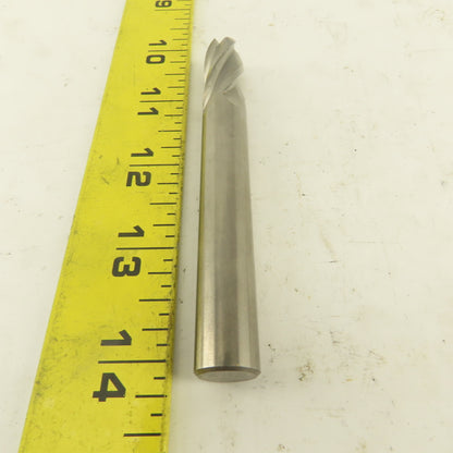 1/2" Solid Carbide End Mill 4 Flute Spiral Square 1/2" Shank 4" OAL
