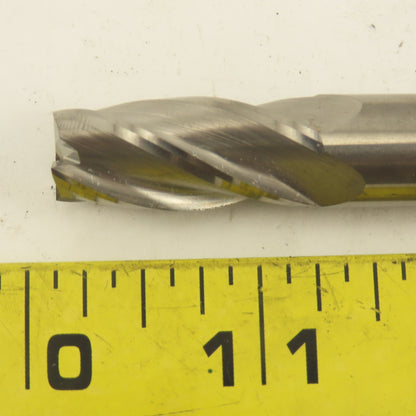 1/2" Solid Carbide End Mill 4 Flute Spiral Square 1/2" Shank 4" OAL