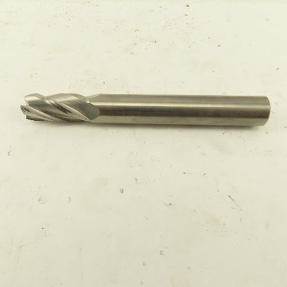 1/2" Solid Carbide End Mill 4 Flute Spiral Square 1/2" Shank 4" OAL