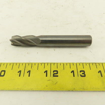 1/2" Solid Carbide End Mill 4 Flute Spiral Square 1/2" Shank 3-1/2" OAL