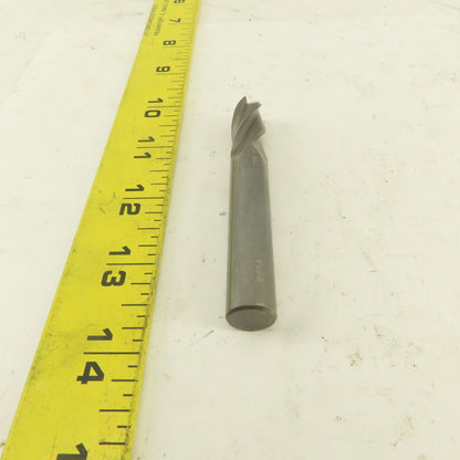 1/2" Solid Carbide End Mill 4 Flute Spiral Square 1/2" Shank 3-1/2" OAL