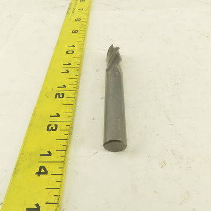 1/2" Solid Carbide End Mill 4 Flute Spiral Square 1/2" Shank 3-1/2" OAL