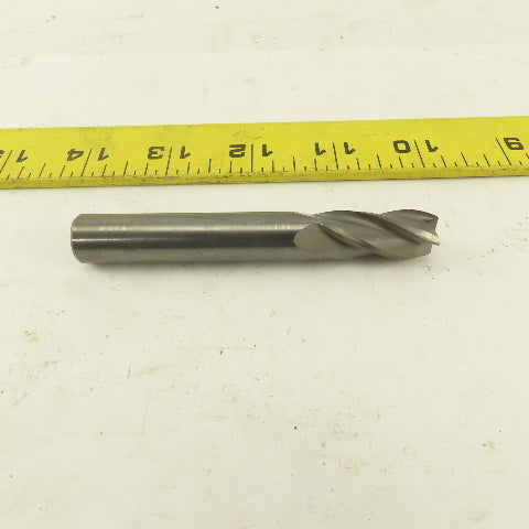 1/2" Solid Carbide End Mill 4 Flute Spiral Square 1/2" Shank 3-1/2" OAL