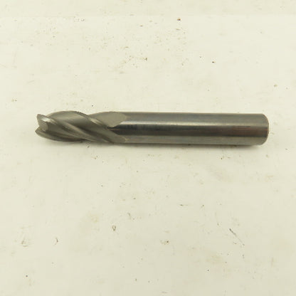 1/2" Solid Carbide End Mill 4 Flute Spiral Square 1/2" Shank 3-1/2" OAL