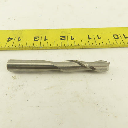 3/8" Solid Carbide 2 Flute Square End Mill 3" OAL