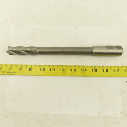 Niagara 7/8" Dia. 4 Flute Spiral End Mill Cutter 1" Shank 10-1/2" OAL
