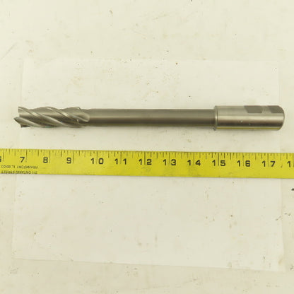 Niagara 7/8" Dia. 4 Flute Spiral End Mill Cutter 1" Shank 10-1/2" OAL