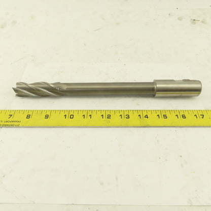Niagara 7/8" Dia. 4 Flute Spiral End Mill Cutter 1" Shank 10-1/2" OAL