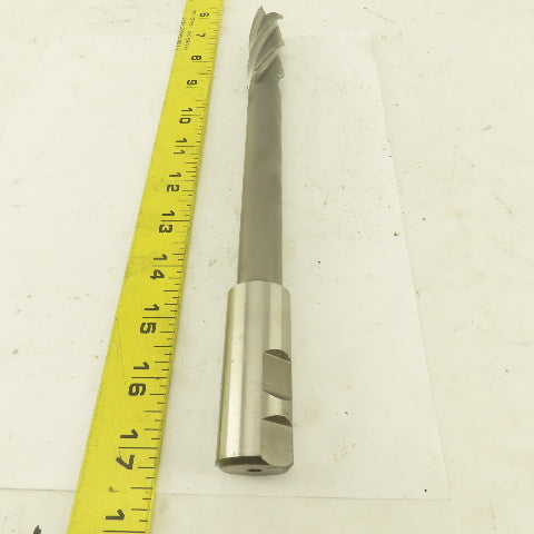 Niagara 7/8" Dia. 4 Flute Spiral End Mill Cutter 1" Shank 10-1/2" OAL