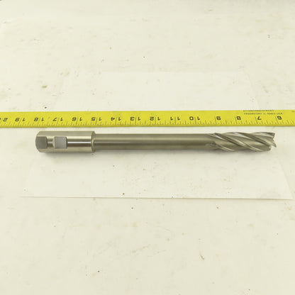 Niagara 7/8" Dia. 4 Flute Spiral End Mill Cutter 1" Shank 10-1/2" OAL