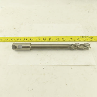 Niagara 7/8" Dia. 4 Flute Spiral End Mill Cutter 1" Shank 10-1/2" OAL