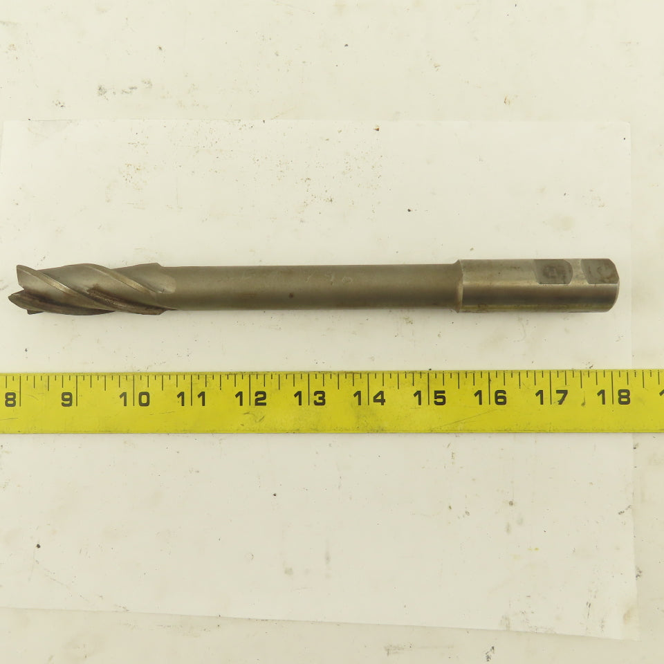 Niagara 7/8" Dia. 4 Flute End Mill 5.009 Lead 9-7/8" OAL