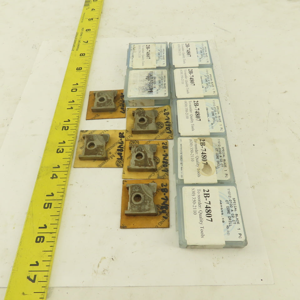 Acme 060323-18 1" CT Core Drill Spade Mill Carbide Tip Lot Of 12