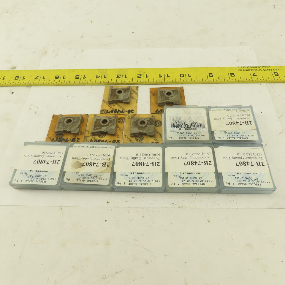 Acme 060323-18 1" CT Core Drill Spade Mill Carbide Tip Lot Of 12