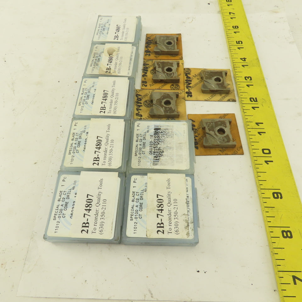 Acme 060323-18 1" CT Core Drill Spade Mill Carbide Tip Lot Of 12