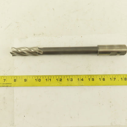 Niagara 7/8" Dia. 4 Flute Spiral End Mill 10-1/2" OAL 4.761 Lead