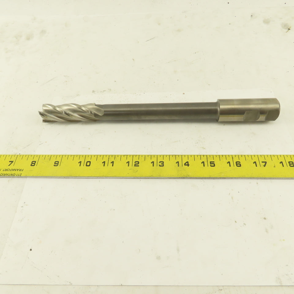 Niagara 7/8" Dia. 4 Flute Spiral End Mill 10-1/2" OAL 4.761 Lead