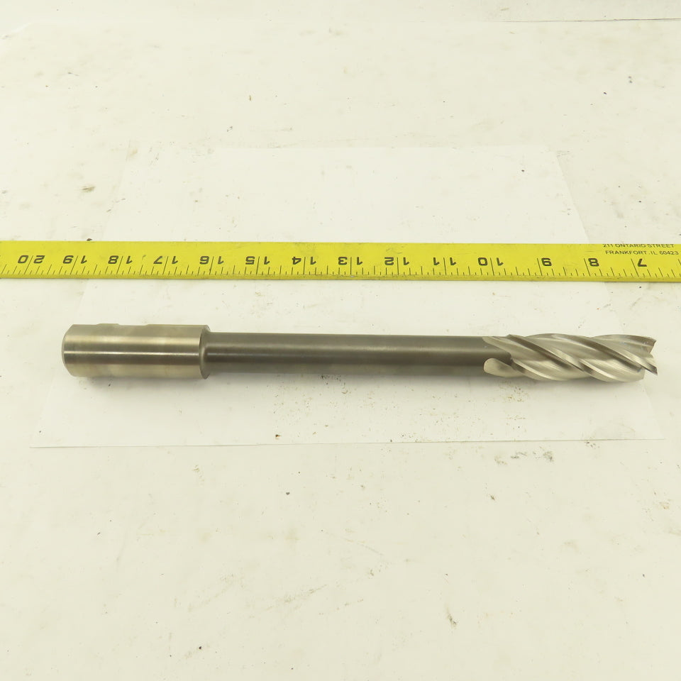 Niagara 7/8" Dia. 4 Flute Spiral End Mill 10-1/2" OAL 4.761 Lead