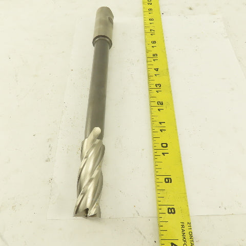 Niagara 7/8" Dia. 4 Flute Spiral End Mill 10-1/2" OAL 4.761 Lead