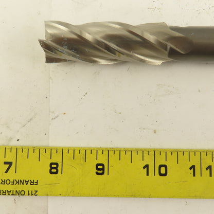 Niagara 7/8" Dia. 4 Flute Spiral End Mill 10-1/2" OAL 4.761 Lead