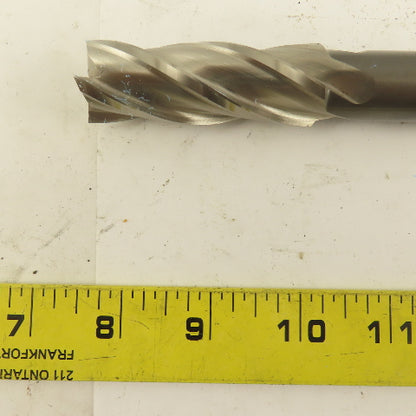 Niagara 7/8" Dia. 4 Flute Spiral End Mill 10-1/2" OAL 4.761 Lead