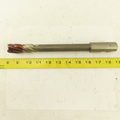 Niagara 7/8" Dia. 4 Flute Spiral End Mill M-7 Steel 10-1/2" OAL