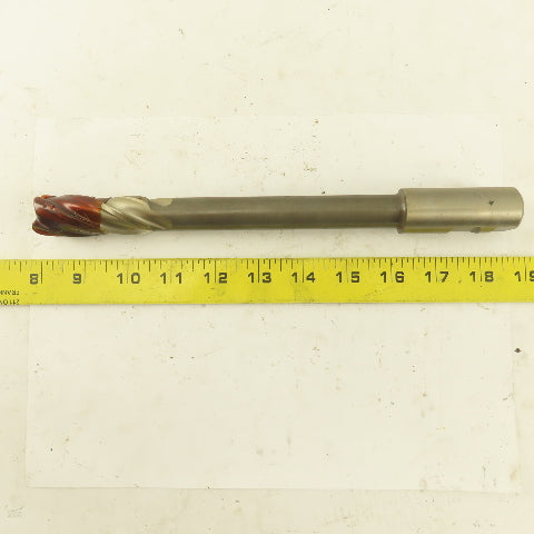 Niagara 7/8" Dia. 4 Flute Spiral End Mill M-7 Steel 10-1/2" OAL